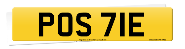 Registration number POS 71E